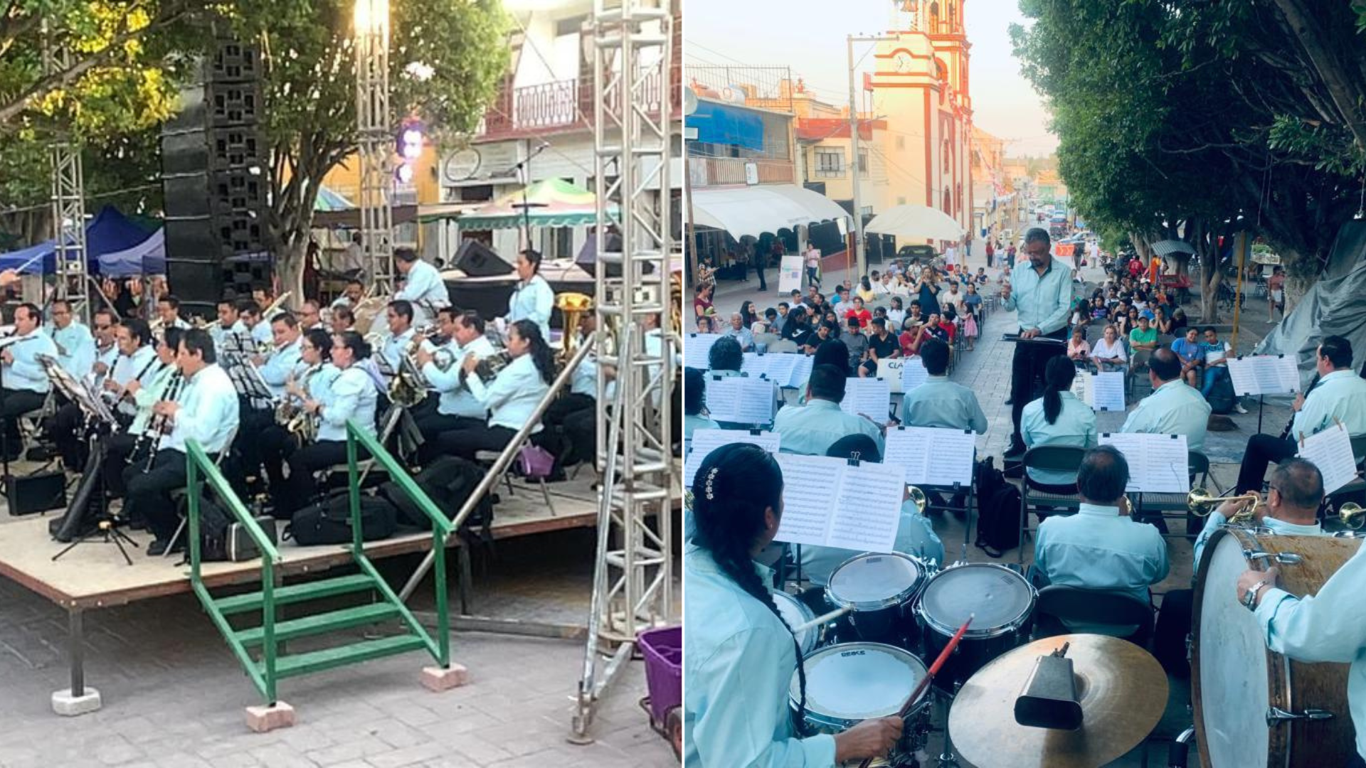 Presentación de la banda de música de gobierno en el estado