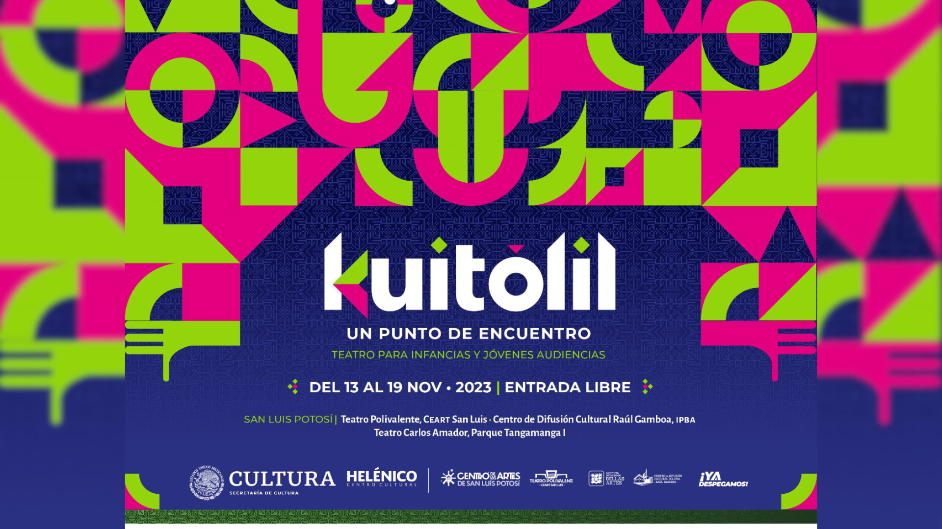 SECULT invita al 5to Festival KUITÓLIL Punto de Encuentro