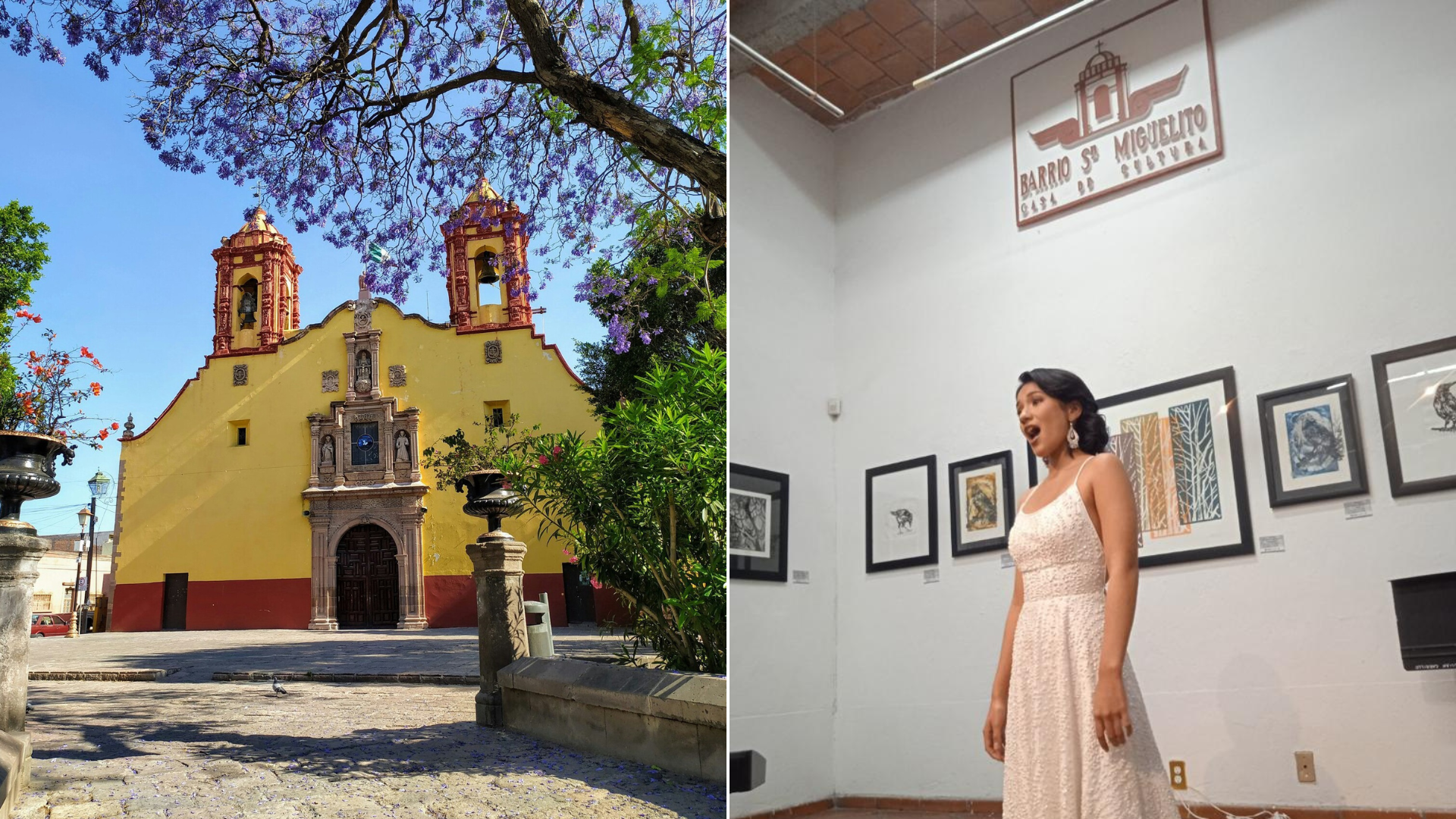 Música bajo la luna en la Casa de Cultura del Barrio de San Miguelito