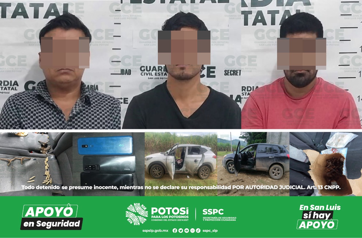 Detienen a integrantes de grupo criminal en Tamasopo