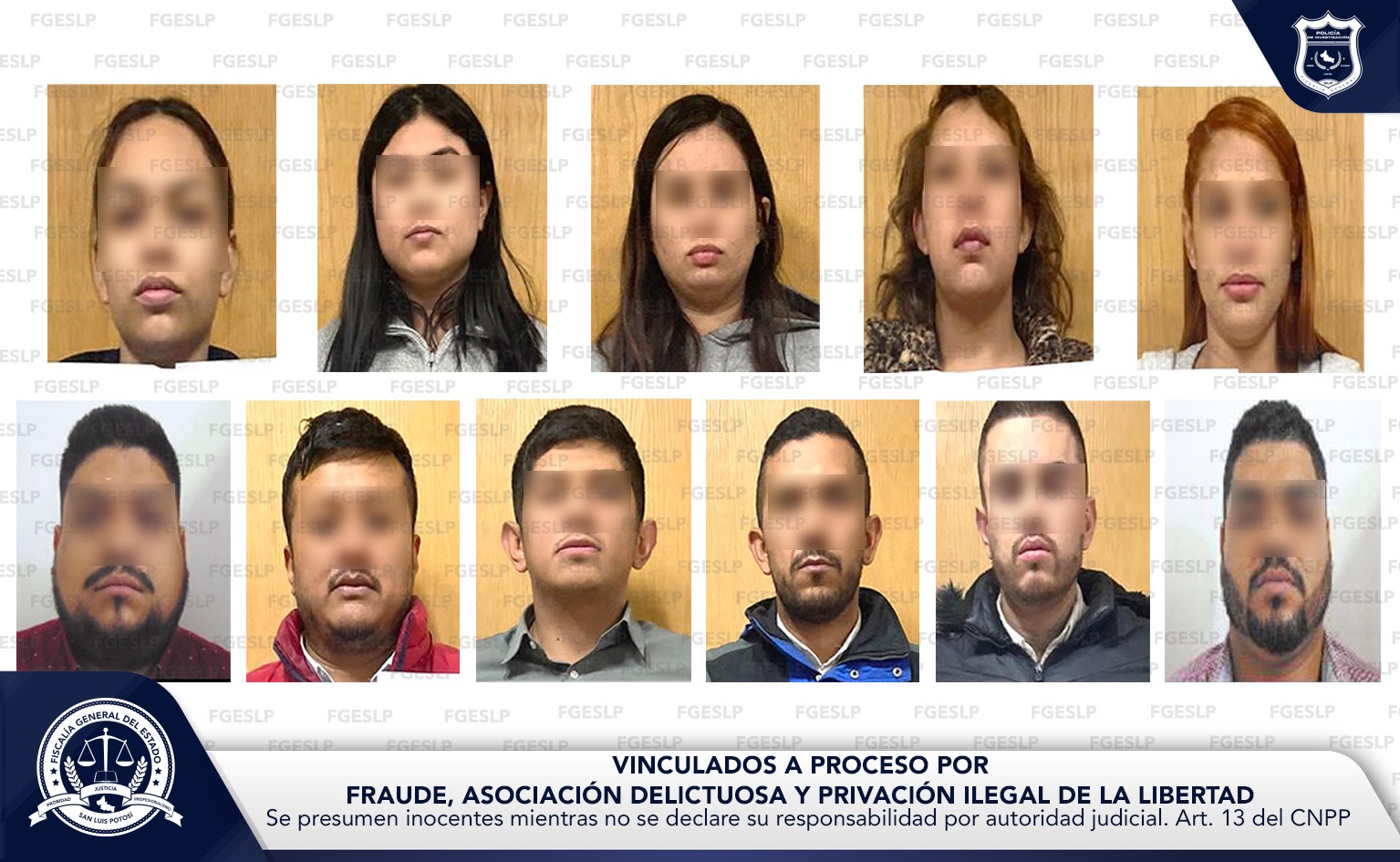 Vinculan a proceso a los 11 integrantes de banda defraudadora en la venta de autos: FGESLP