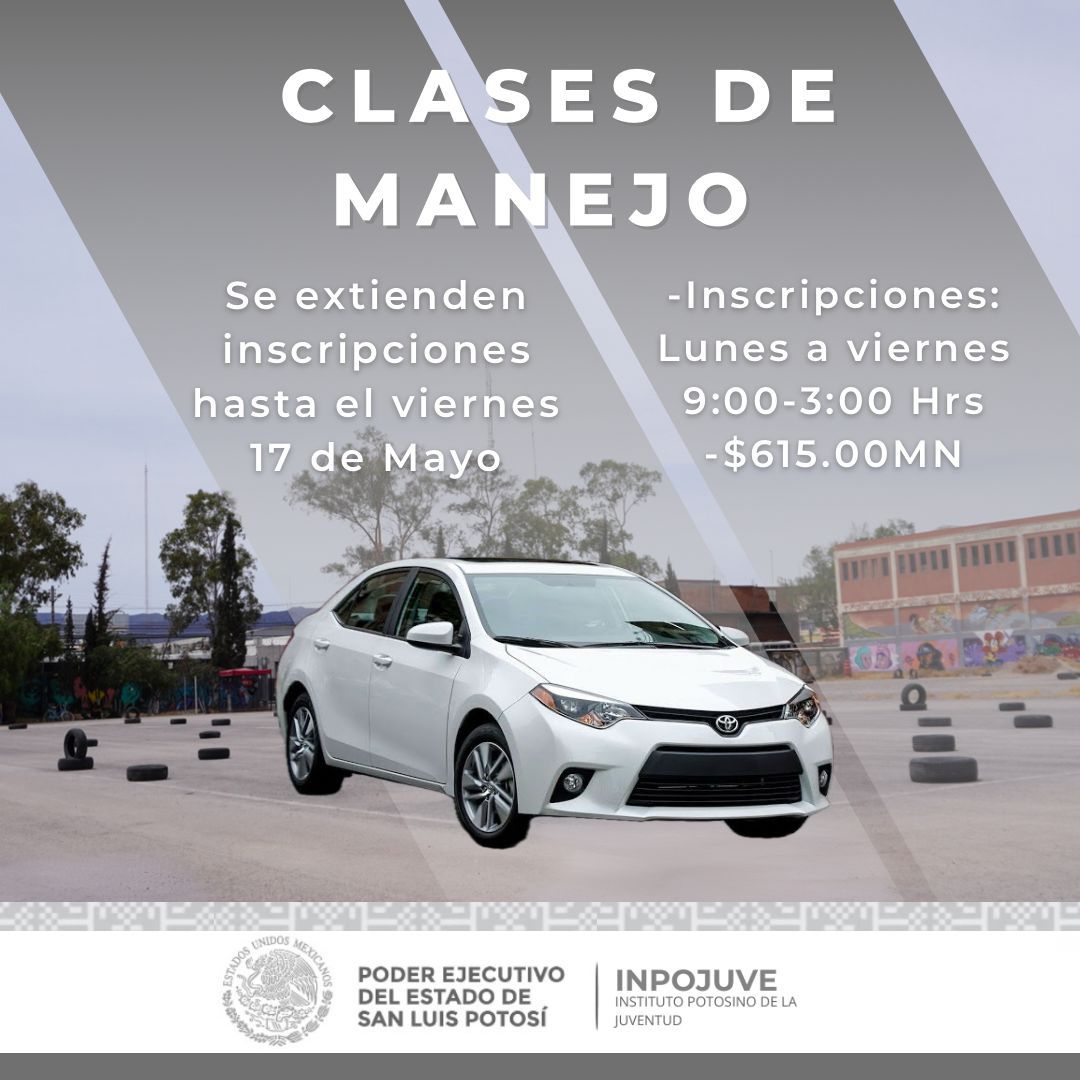 INSCRIPCIONES ABIERTAS PARA EL CURSO DE MANEJO VEHICULAR DIRIGIDO A JÓVENES