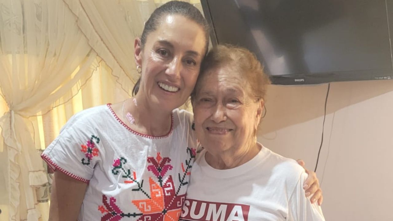 Madre de Rita Ozalia y Rosa Icela Rodríguez recibe en su casa a Claudia Sheinbaum