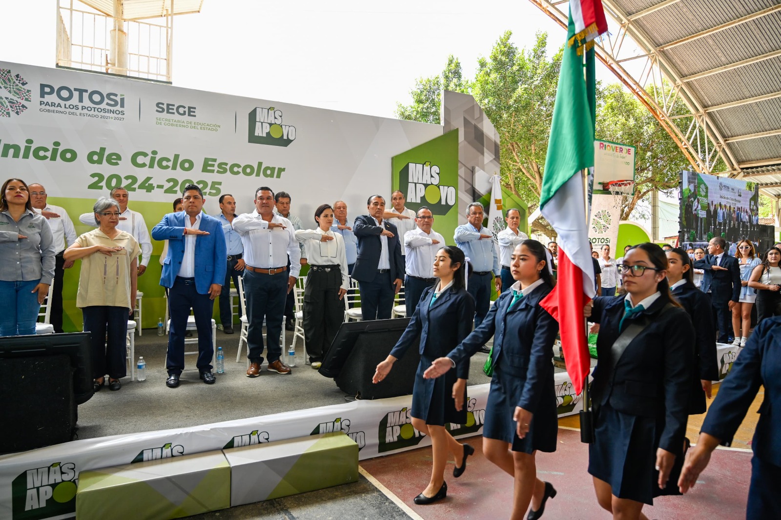 GOBERNADOR RICARDO GALLARDO INAUGURA CICLO ESCOLAR 2024-2025