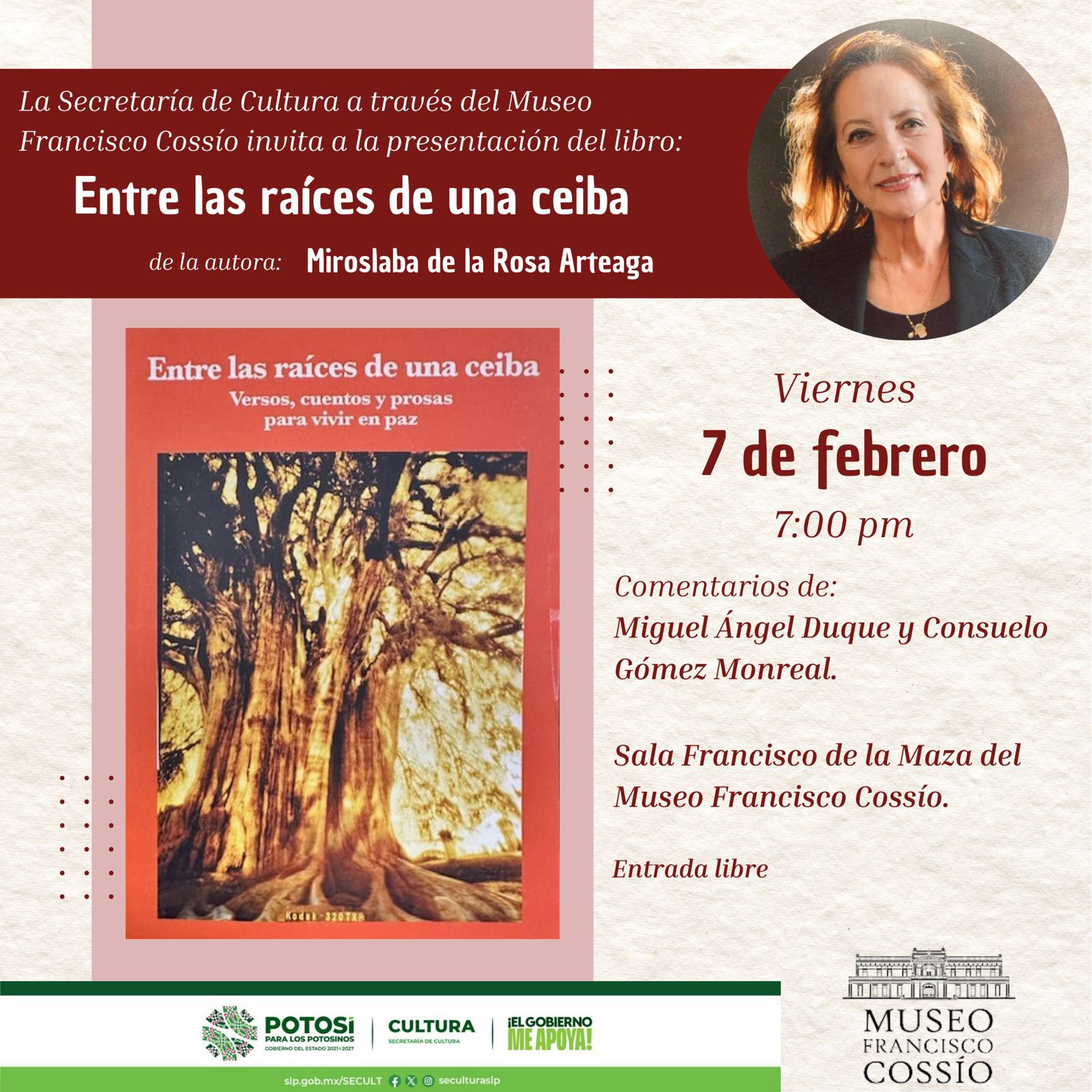 MIROSLABA DE LA ROSA PRESENTA SU LIBRO ENTRE LAS RAÍCES DE UNA CEIBA