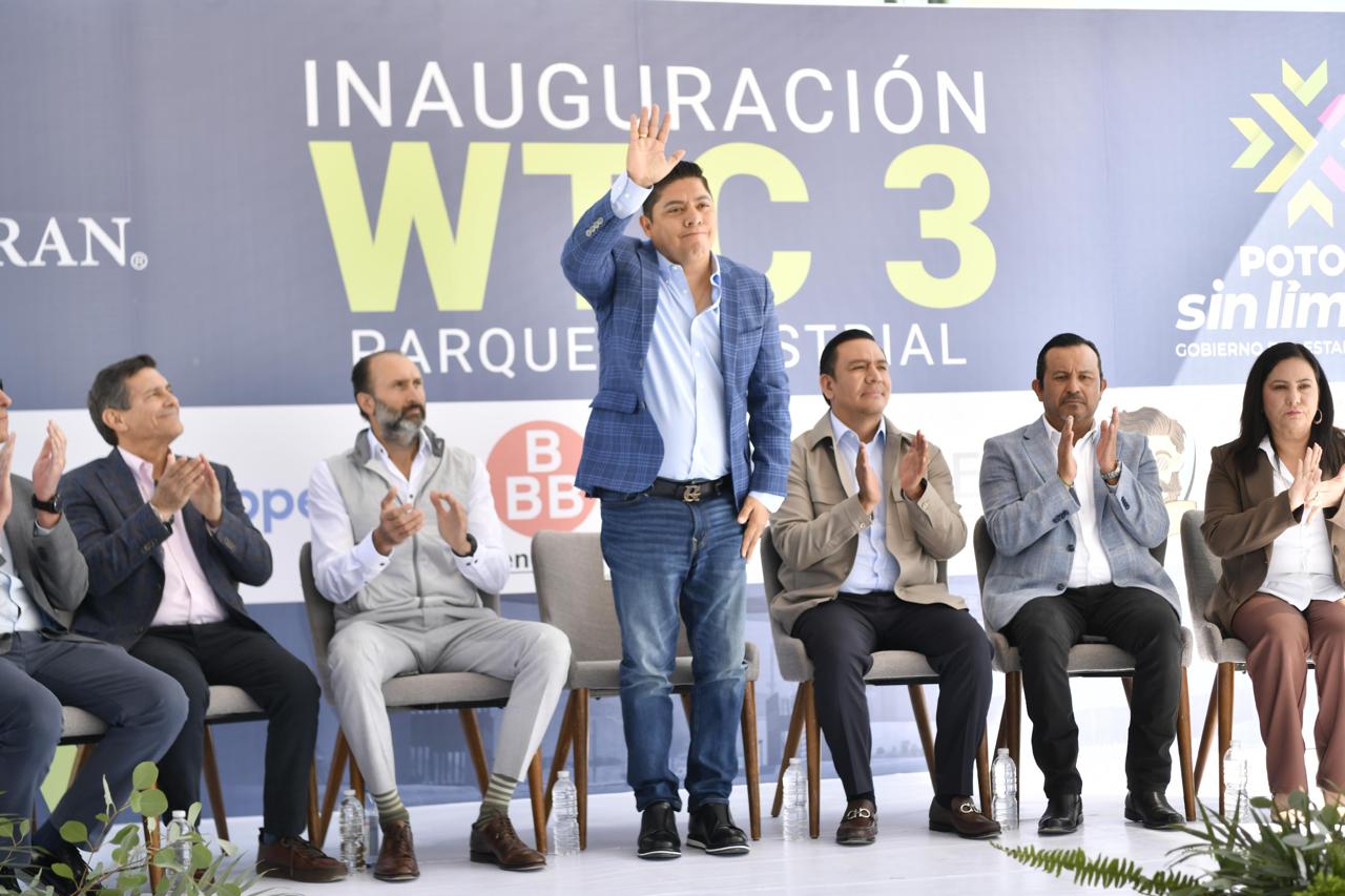 RICARDO GALLARDO E INICIATIVA PRIVADA INAUGURAN NUEVO PARQUE INDUSTRIAL WTC 3