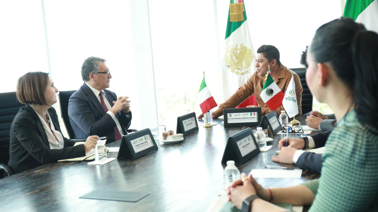 RICARDO GALLARDO REFUERZA LAZOS DE COOPERACIÓN CON ITALIA