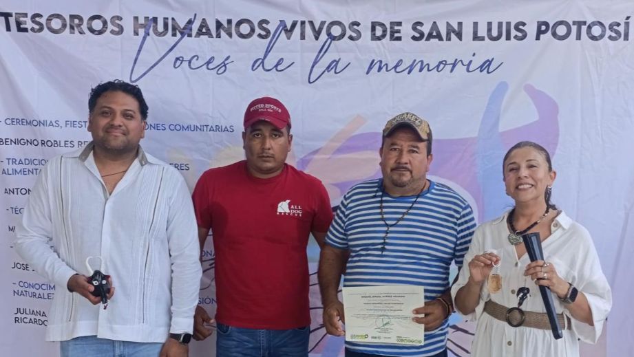 GOBIERNO DEL ESTADO RECONOCE A LOS TESOROS HUMANOS VIVOS DE SAN LUIS POTOSÍ 2026